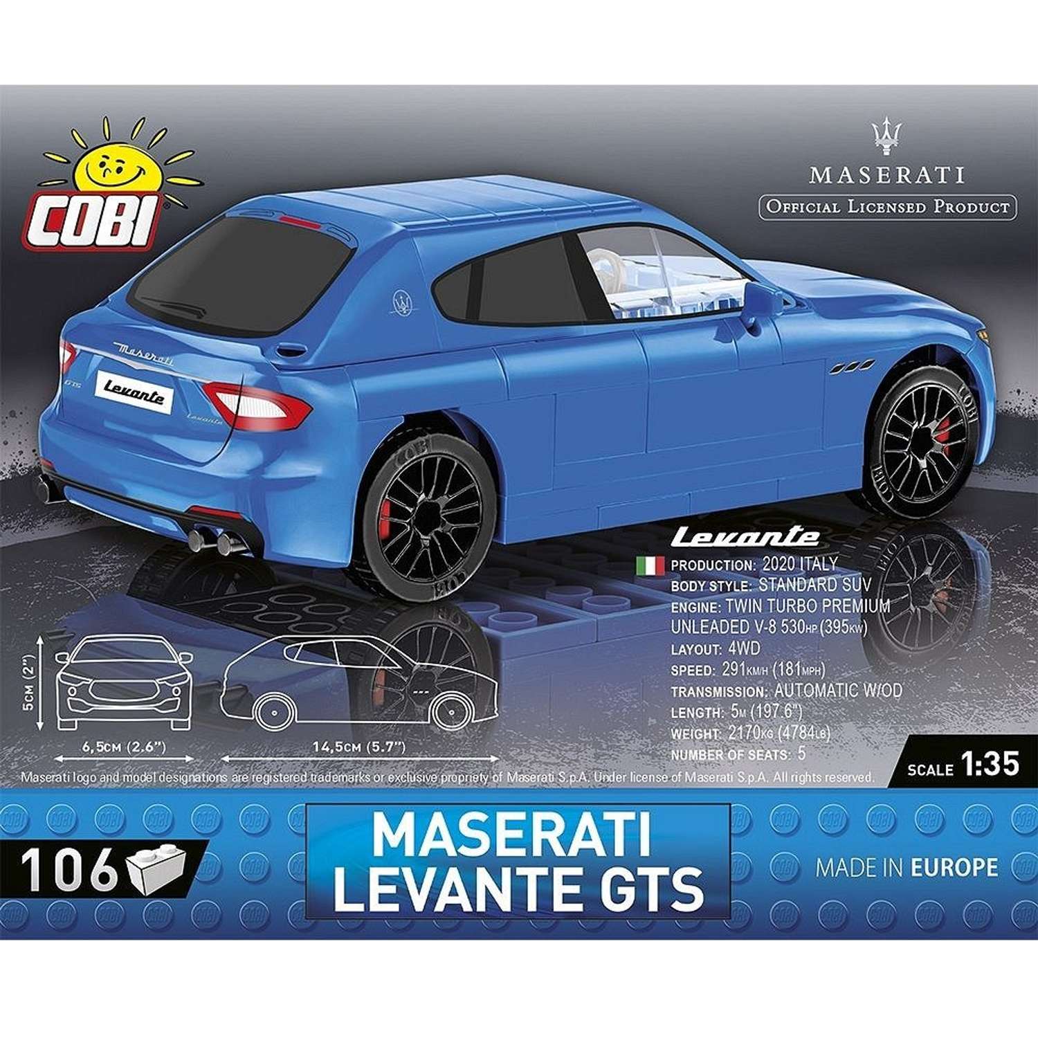 Конструктор COBI Автомобиль Maserati Levante GTS - фото 6