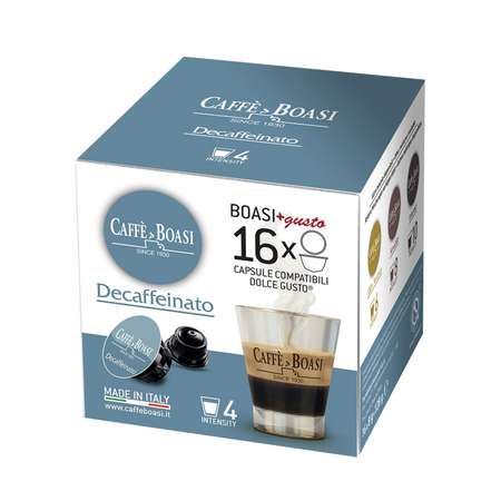 Кофе Caffe Boasi в капсулах без кофеина Decaffeinato 16 шт