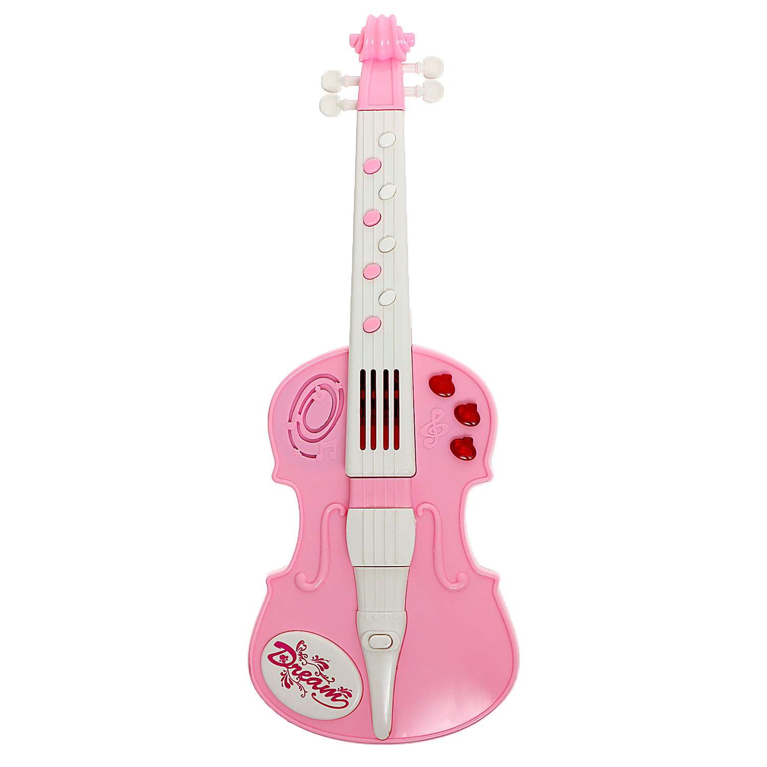 Игрушка Sima-Land музыкальная «Скрипка» световые и звуковые эффекты цвет розовый - фото 4
