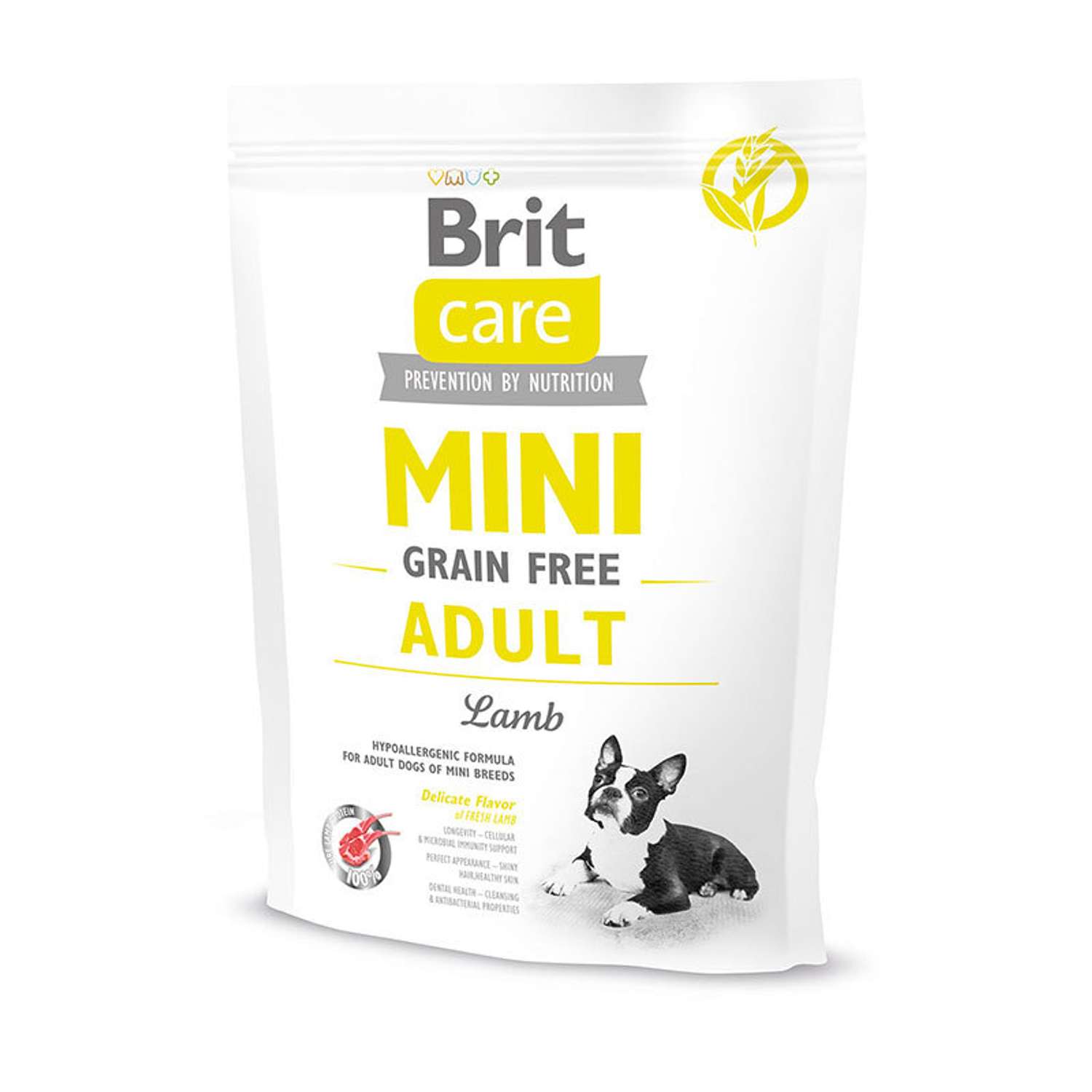 Корм для собак Brit Care 400г для мини пород беззерновой с ягненком сухой - фото 1