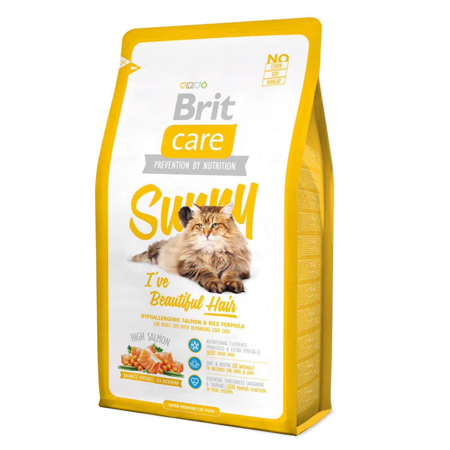 Корм сухой Brit Care 2кг для длинношерстных кошек - фото 1