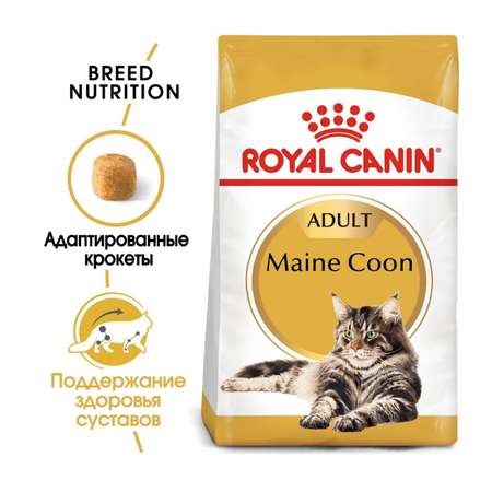 Корм сухой для кошек ROYAL CANIN Maine Coon 4кг породы мейн-кун