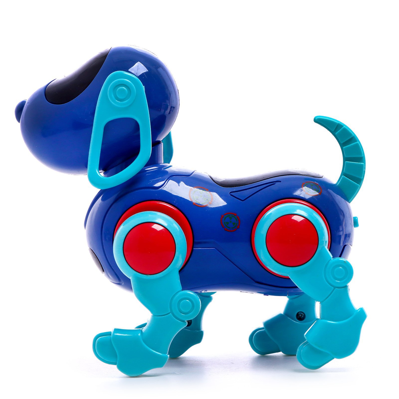 Собака IQ BOT «IQ DOG» ходит поёт работает от батареек цвет синий - фото 6
