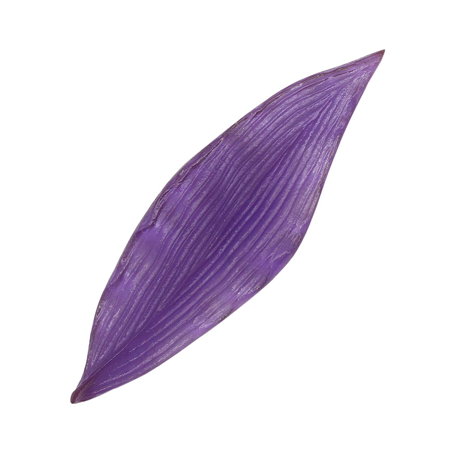 Молд - шаблон Айрис односторонний для творчества флористический пластиковый Лист тюльпана 15*4.5 см - фото 1