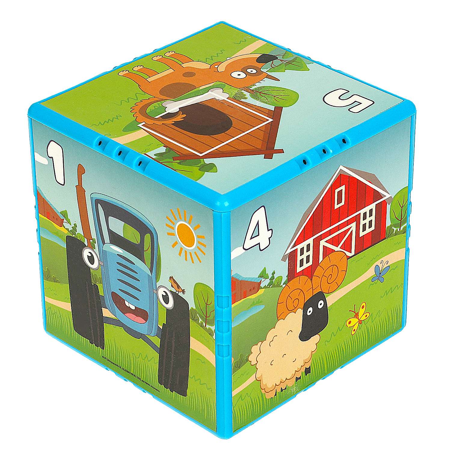 Игрушка Умка Синий трактор Кубик интерактивная 364766 - фото 2