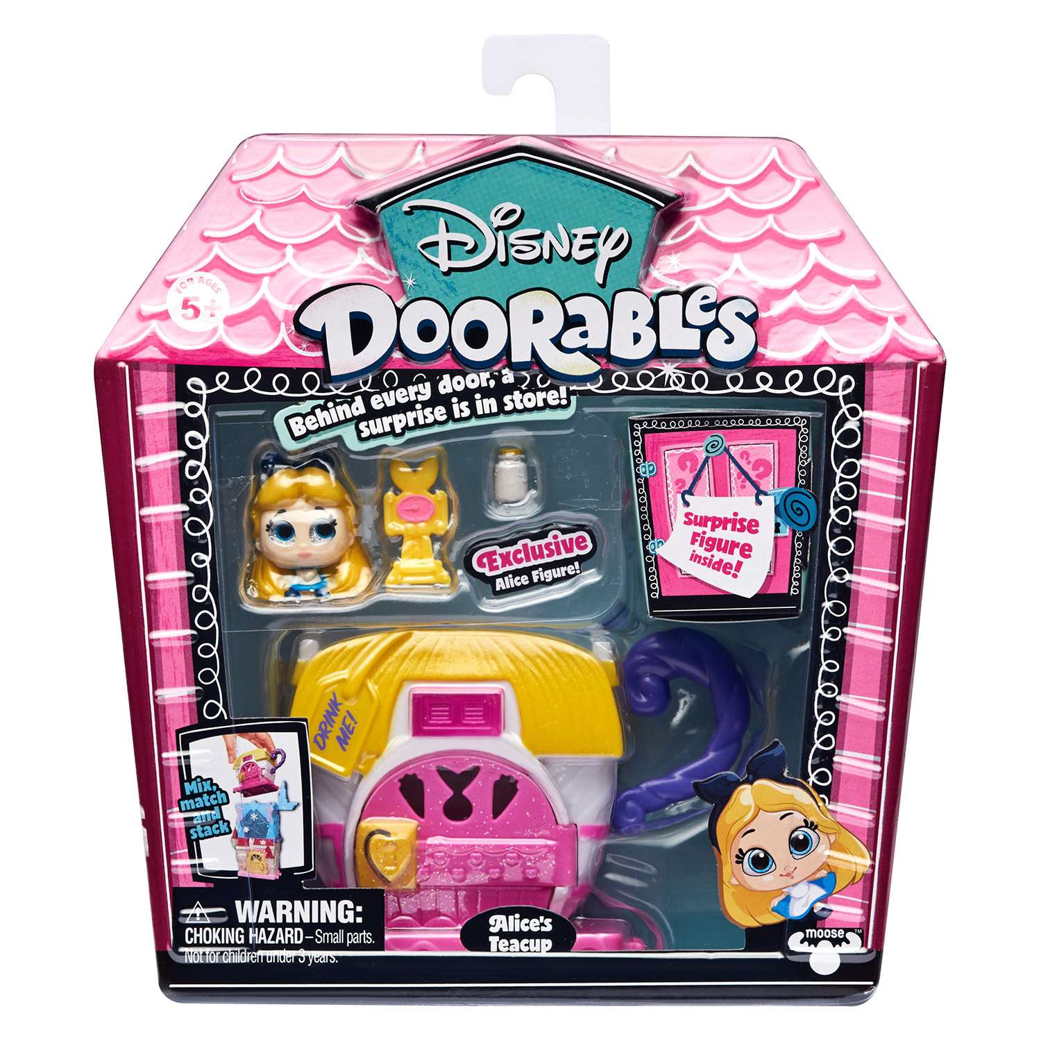 Мини-набор игровой Disney Doorables Алиса в стране чудес с 2 фигурками (Сюрприз) 69412 - фото 1