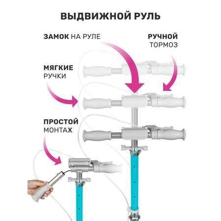 Самокат двухколесный складной CITYRIDE 120/120