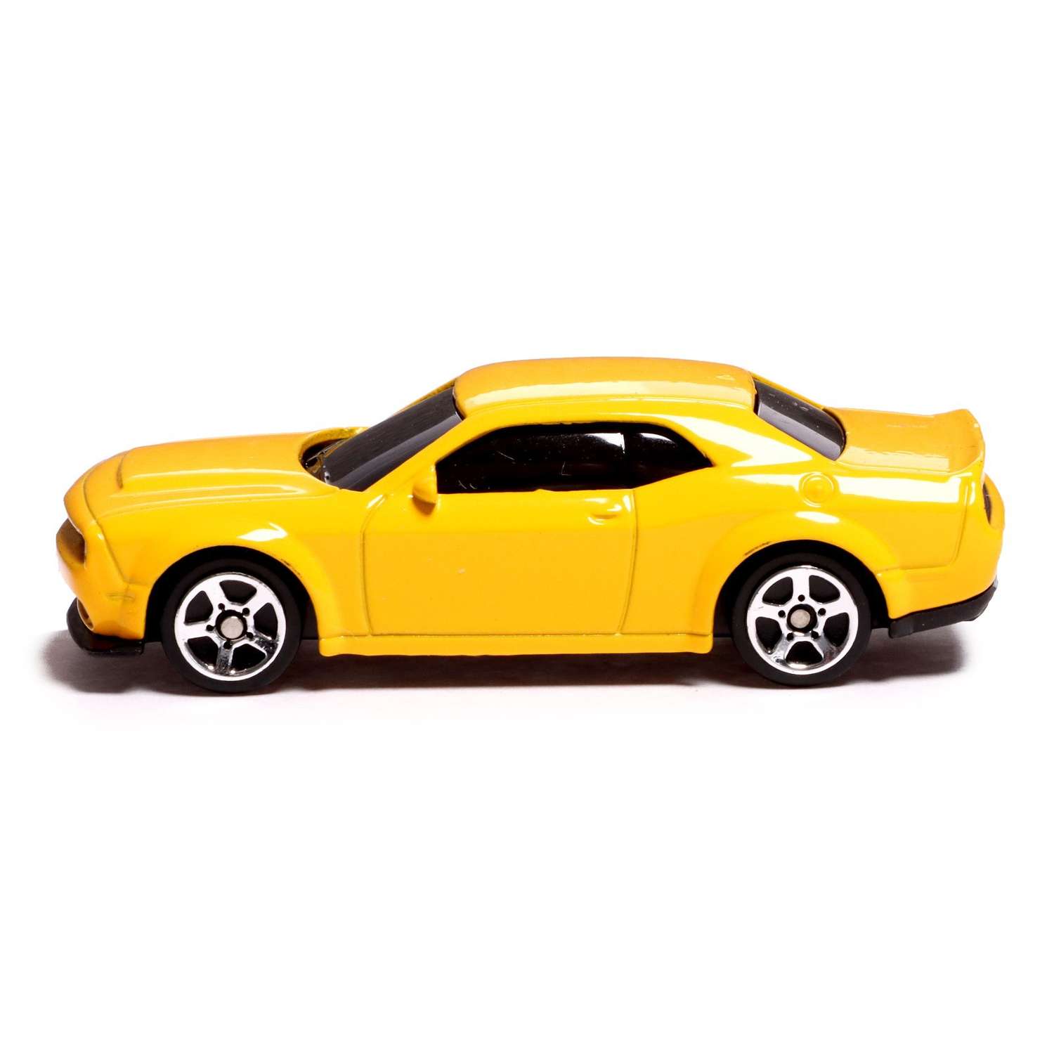 Машина Автоград металлическая DODGE CHALLENGER SRT DEMON 1:64 цвет жёлтый 7335839 - фото 2