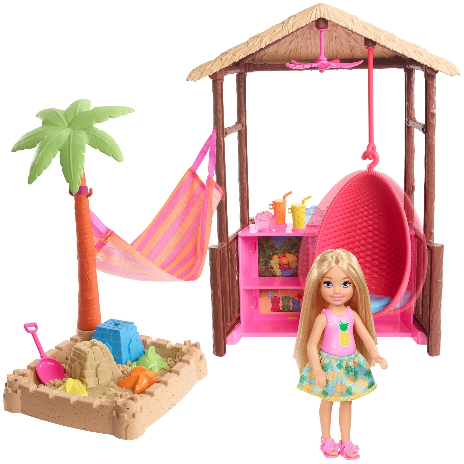 Набор игровой Barbie Челси в хижине Тики FWV24 FWV24 - фото 1