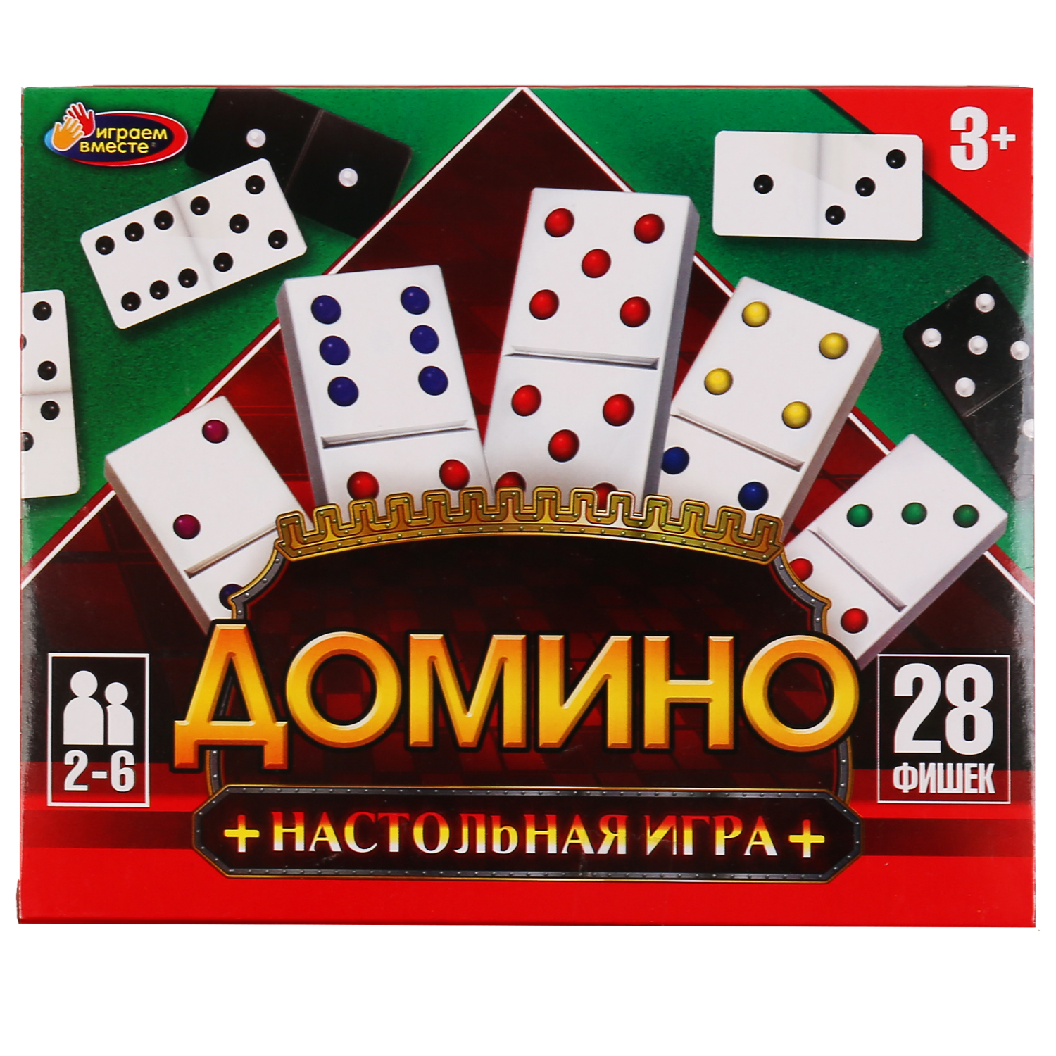 Настольная игра Играем вместе Домино - фото 1