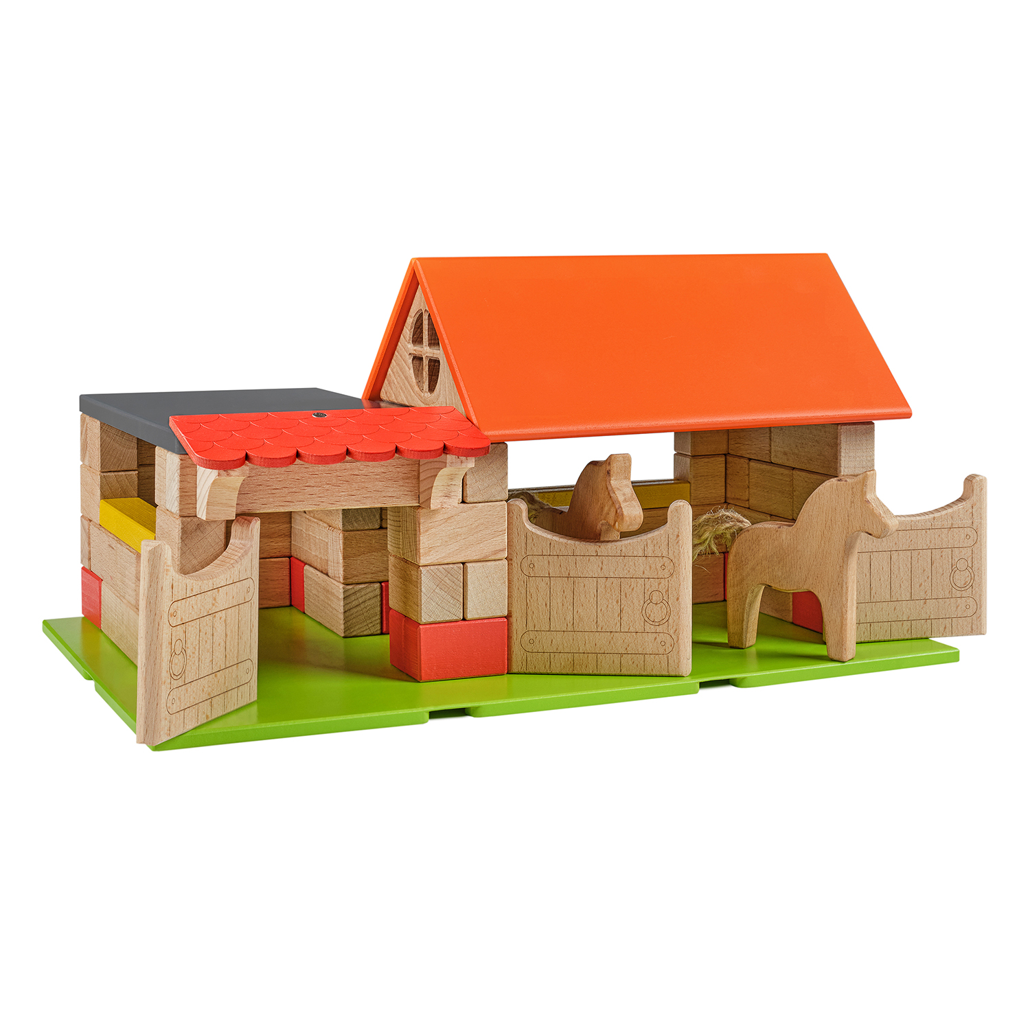 Деревянный конструктор WOOD BLOCKS Домики 3в1 - фото 16