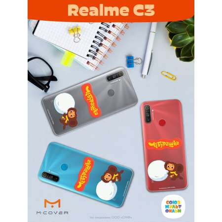 Силиконовый чехол Mcover для смартфона Realme C3 Союзмультфильм Зимние забавы