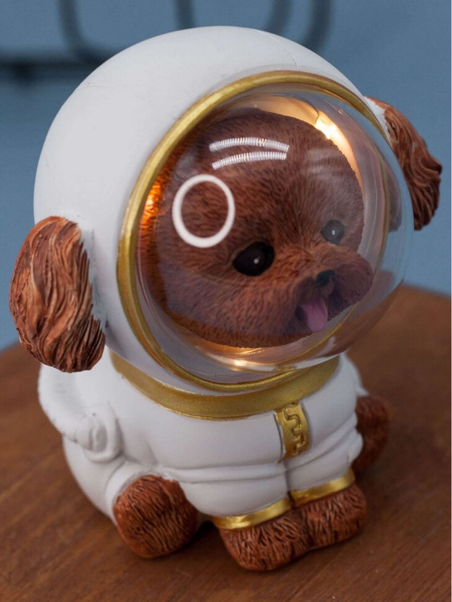 Ночник iLikeGift Dog space suit brown - фото 3