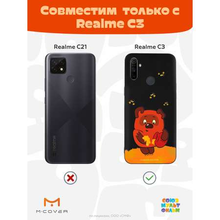 Силиконовый чехол Mcover для смартфона Realme C3 Союзмультфильм Медвежонок и мед