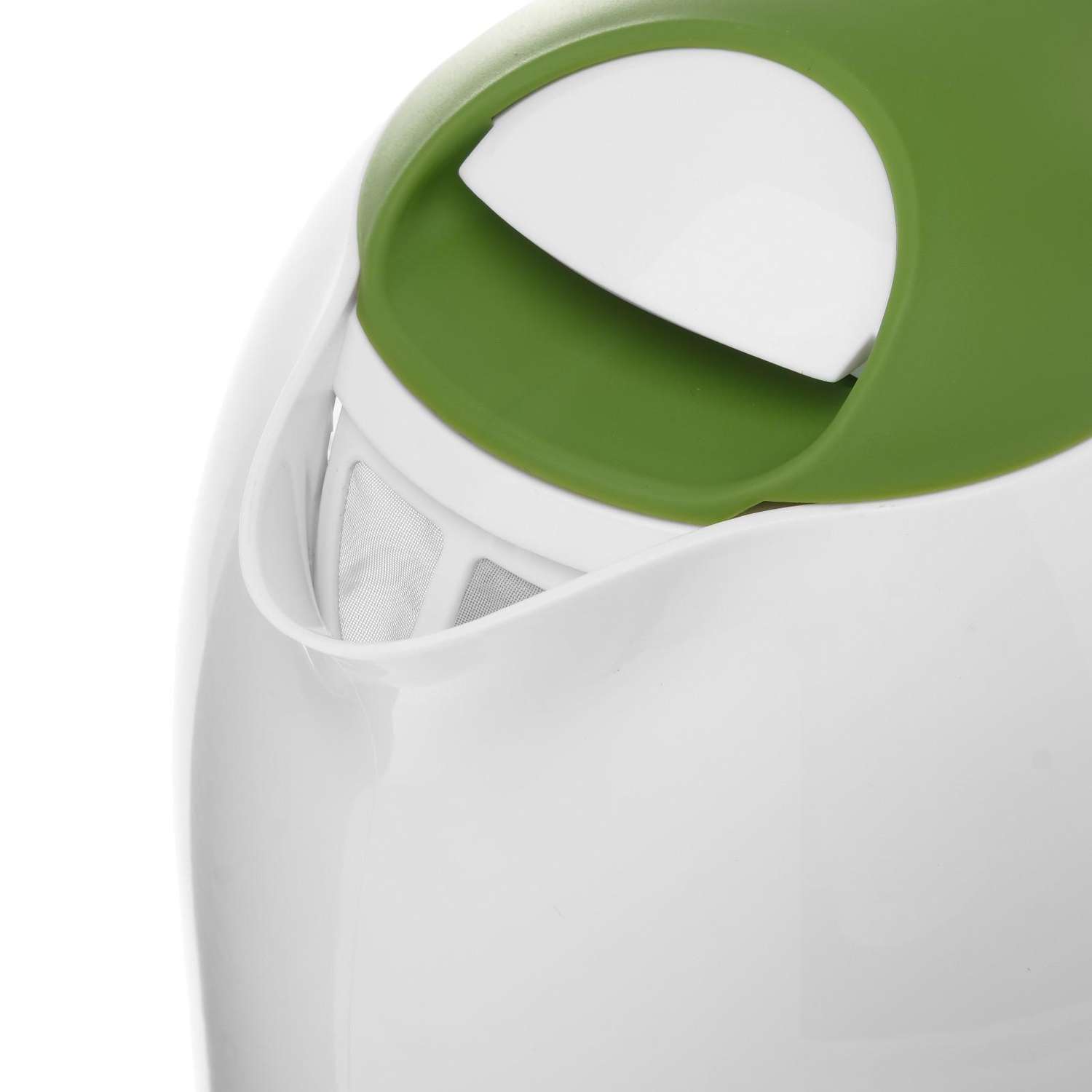 Чайник Energy электрический E-293 пластик 1.7 л 2200 Вт бело-зеленый - фото 2