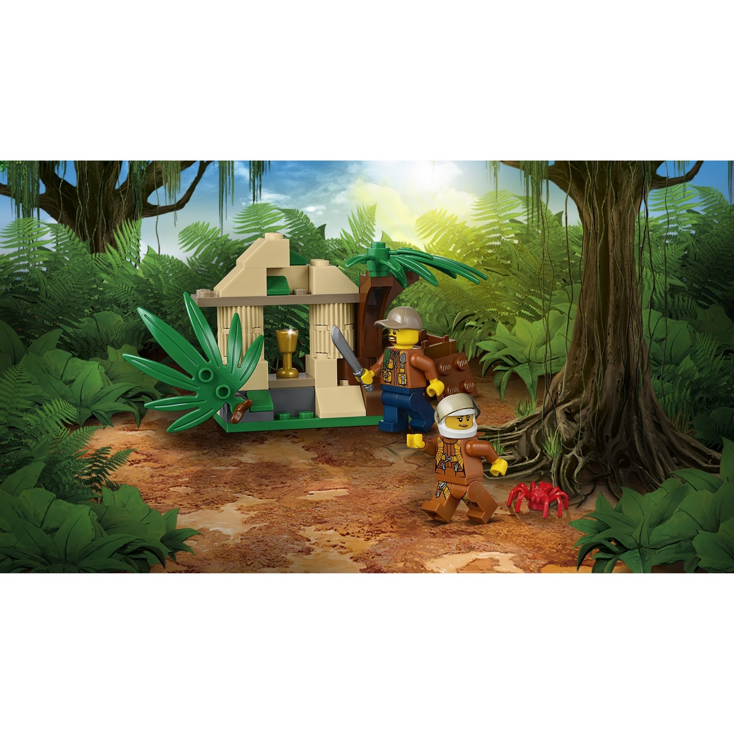 Конструктор LEGO City Jungle Explorers Грузовой вертолёт исследователей джунглей (60158) - фото 5