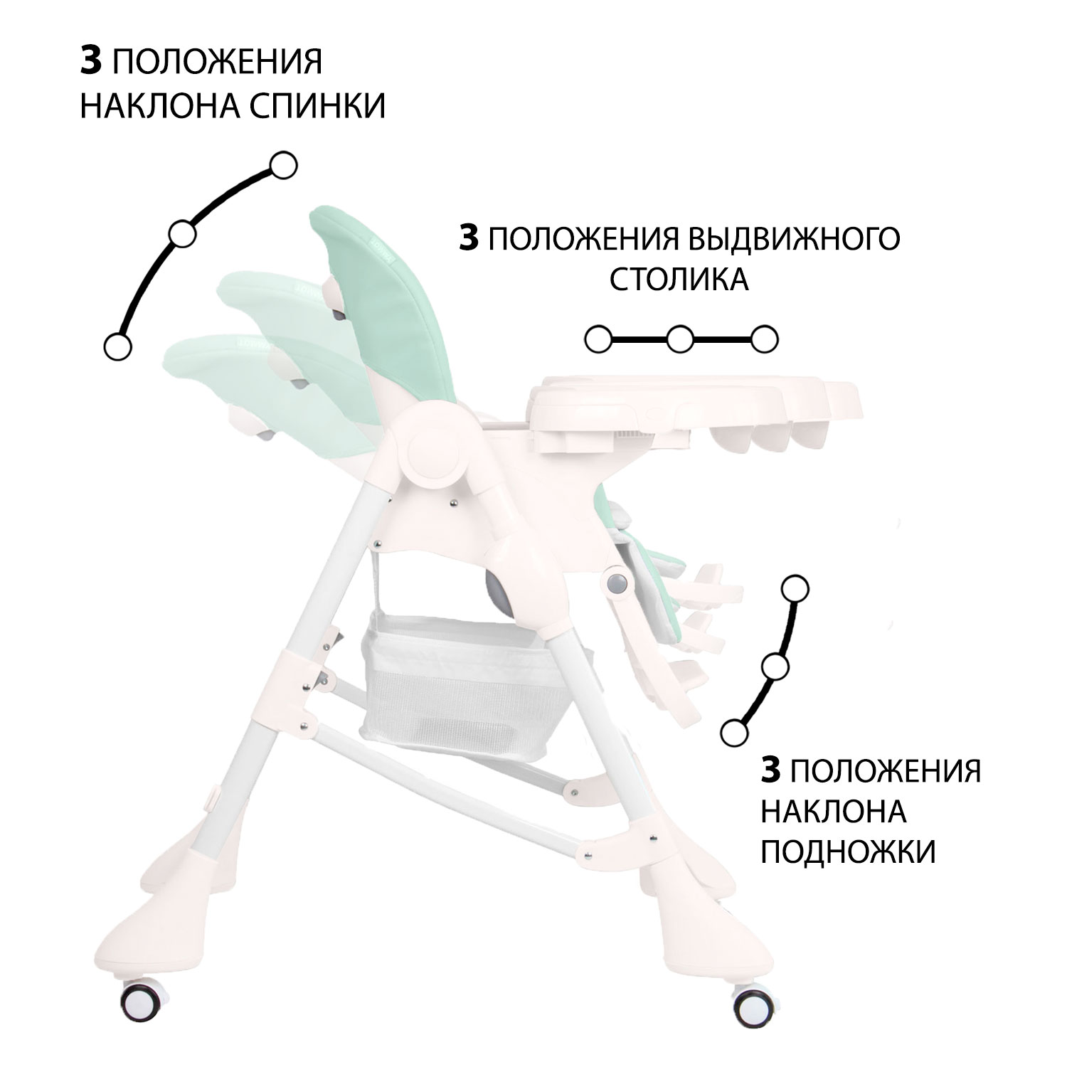 Стульчик для кормления TOMMY New Life трансформер - фото 7