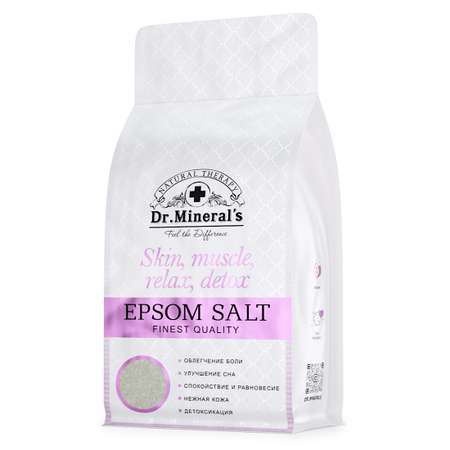 Английская соль для ванн Dr.Minerals соль косметологического качества 1 кг