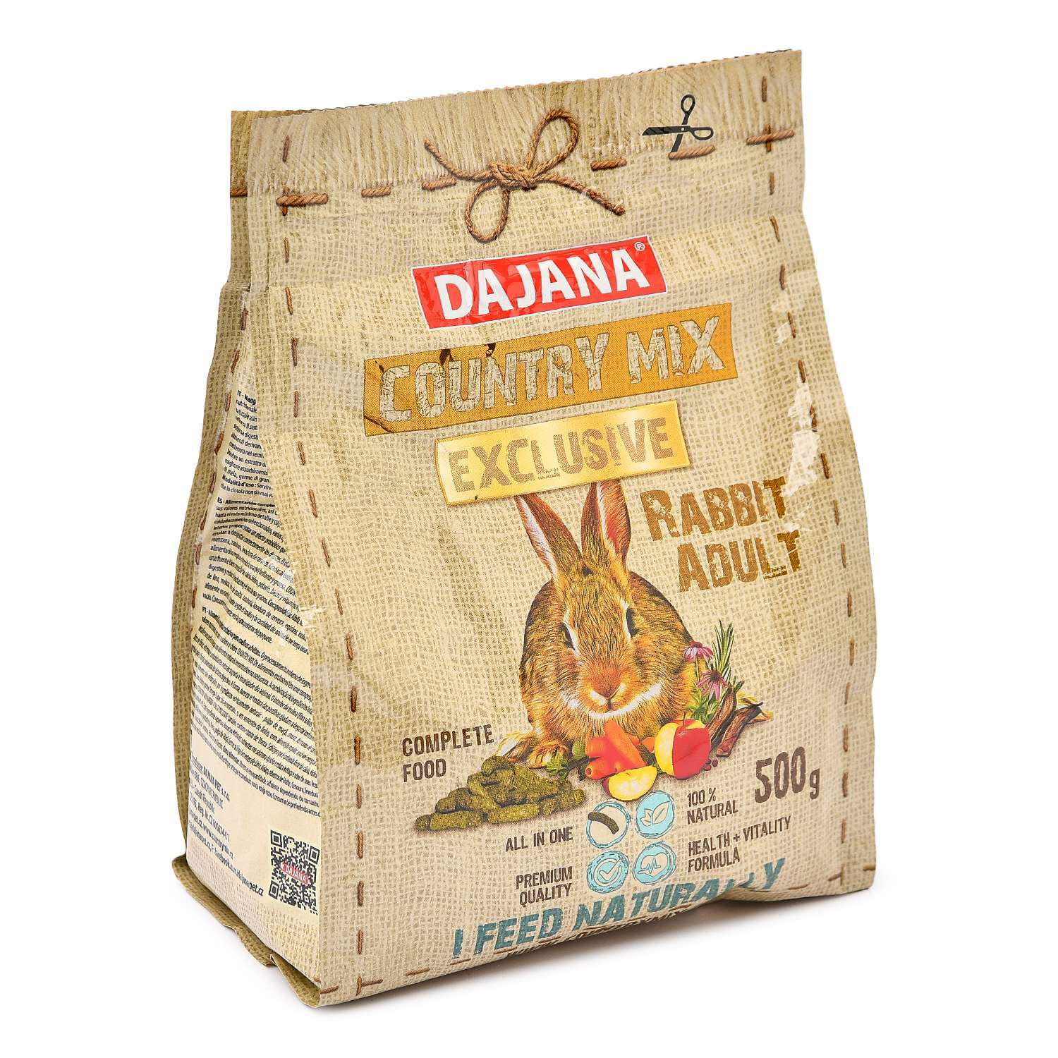 Корм для кроликов DAJANA Exclusive взрослых 500г DP409J - фото 1