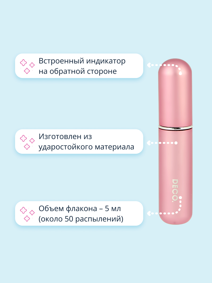 Атомайзер для парфюма DECO. rose gold 5 мл купить по цене 749 ₽ в  интернет-магазине Детский мир