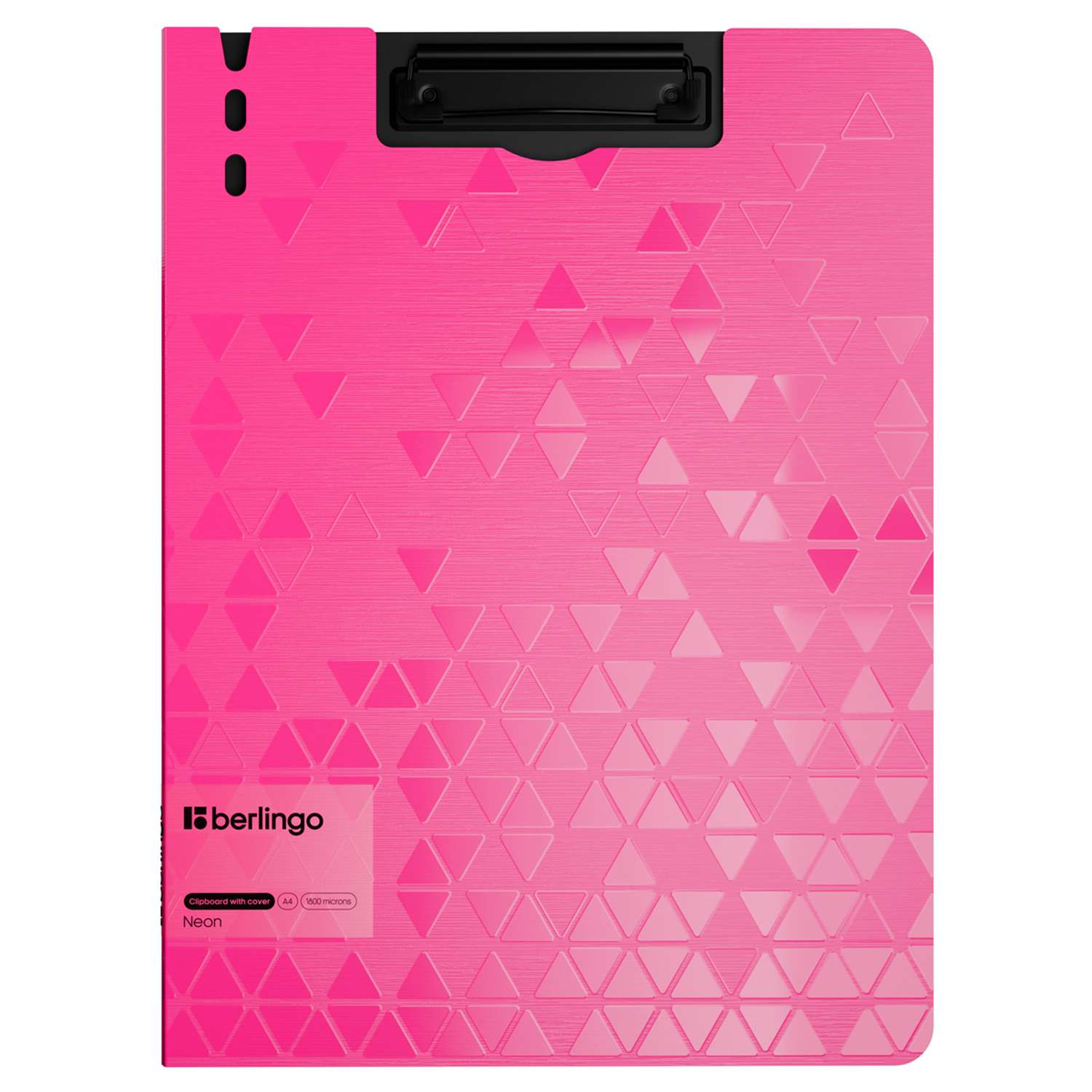 Планшет с зажимом для бумаги Berlingo Neon розовый неон - фото 1