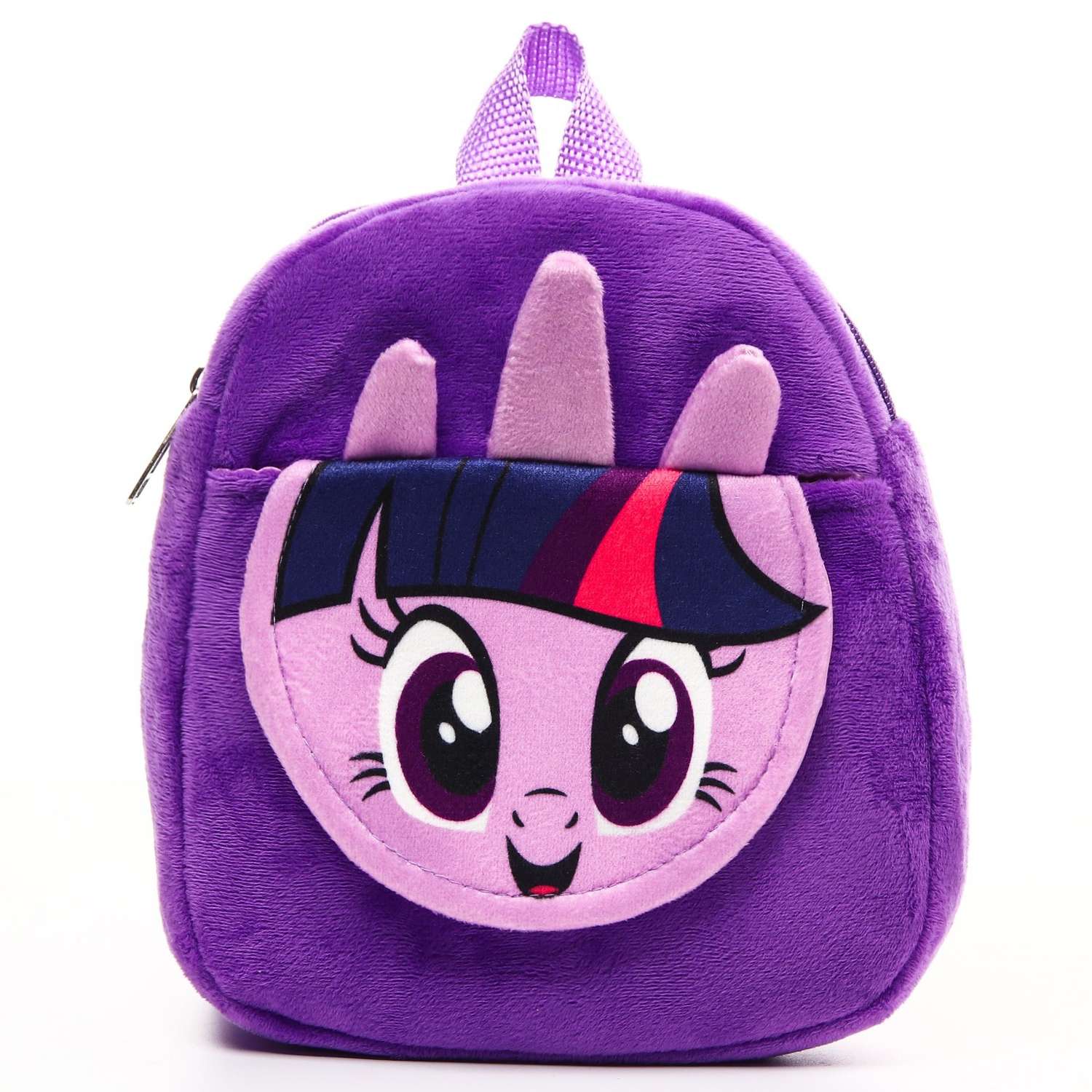 Рюкзак Hasbro плюшевый «Искорка» на молнии с карманом 19х22 см My little Pony - фото 2