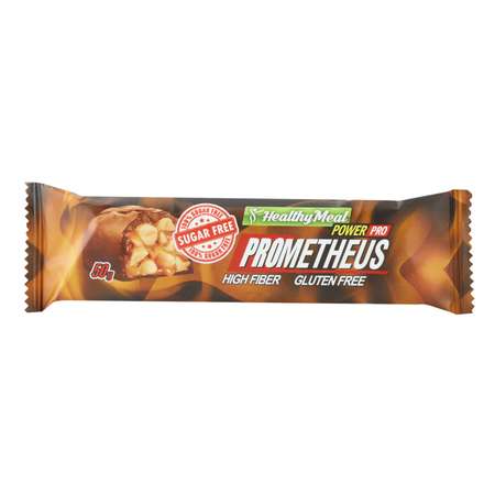 Батончик без сахара POWER PRO Prometheus мягкий грильяж арахис-карамель в молочном шоколаде 50г (10 шт)