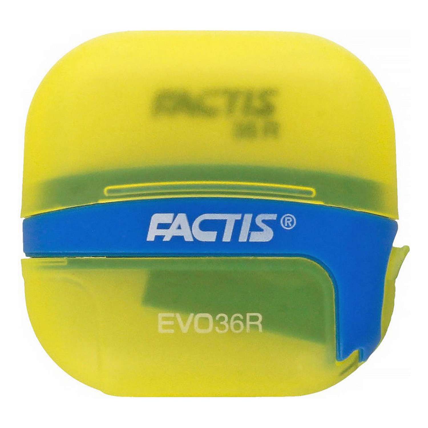 Точилка FACTIS EVO36R с ластиком желтого цвета F4707116 - фото 1