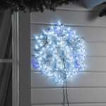 Светодиодная фигура Luazon «Снежинка» 52 см дюралайт 96 LED 220 В мерцание свечение белый/синий