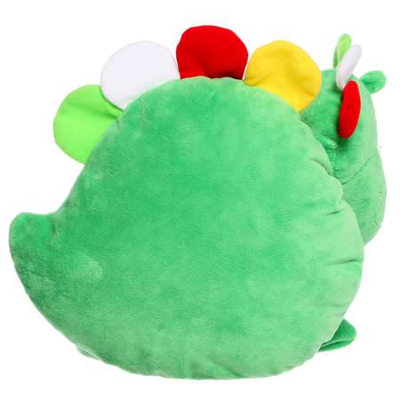 Мягкая игрушка POMPOSHKI подушка «Дракон» 35 см цвет зеленый