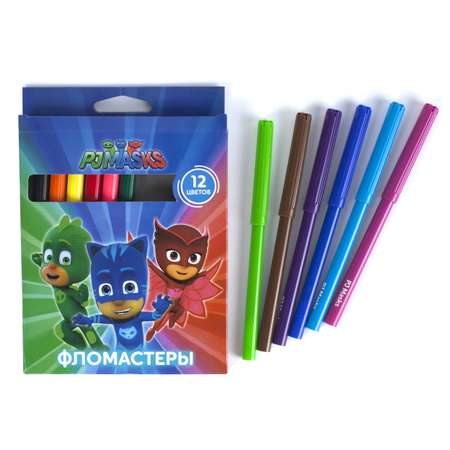 Фломастеры PJ masks 12 цветов