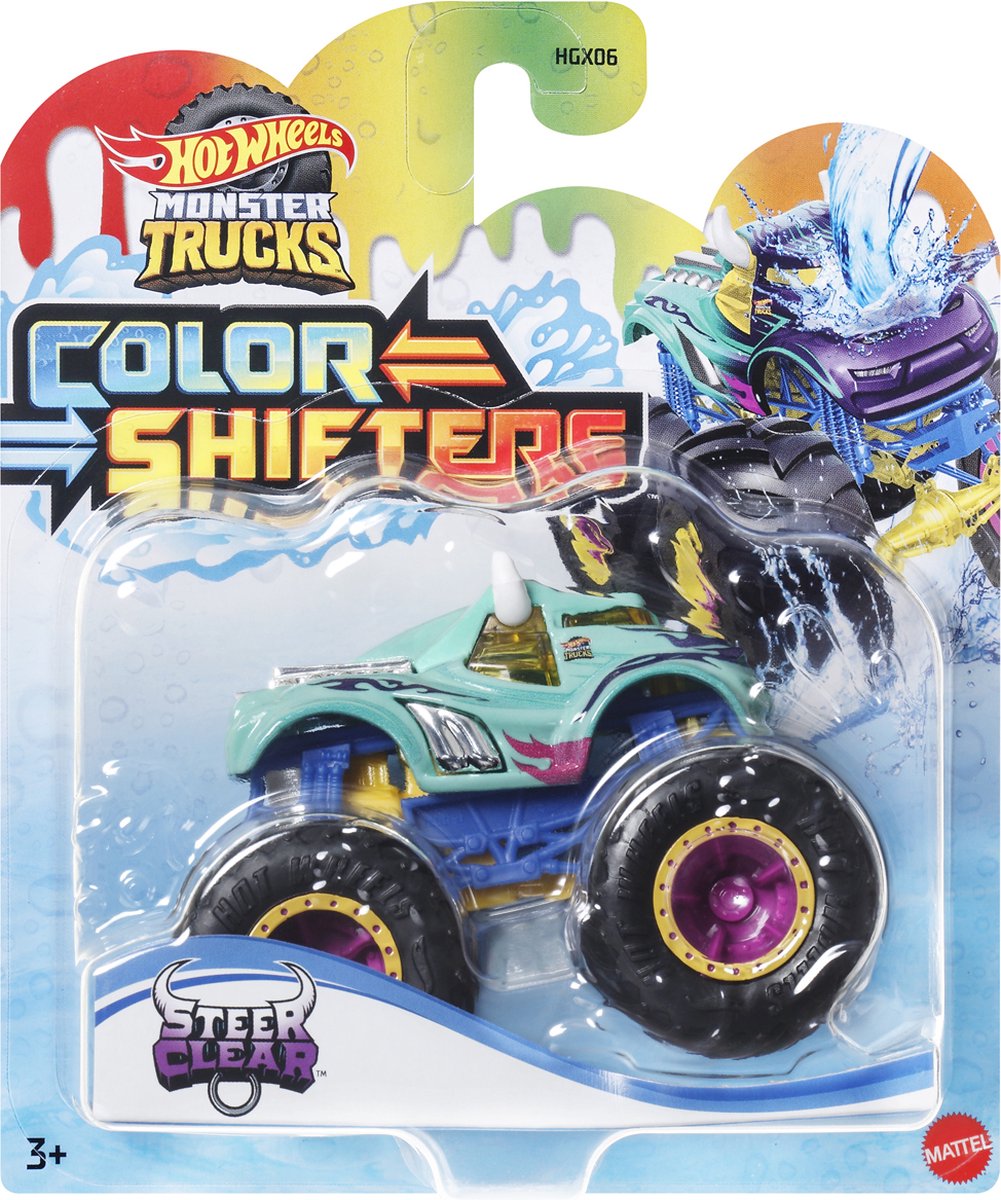 Машина Hot Wheels Monster Truck Color Shifters HVH83 HGX06 - фото 1