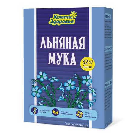 Мука Компас Здоровья льняная 300г