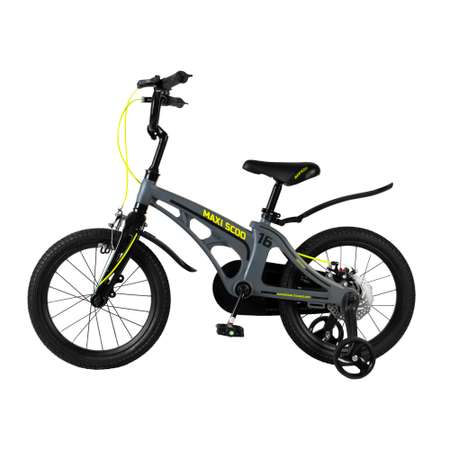 Детский двухколесный велосипед Maxiscoo Cosmic стандарт 16 серый матовый
