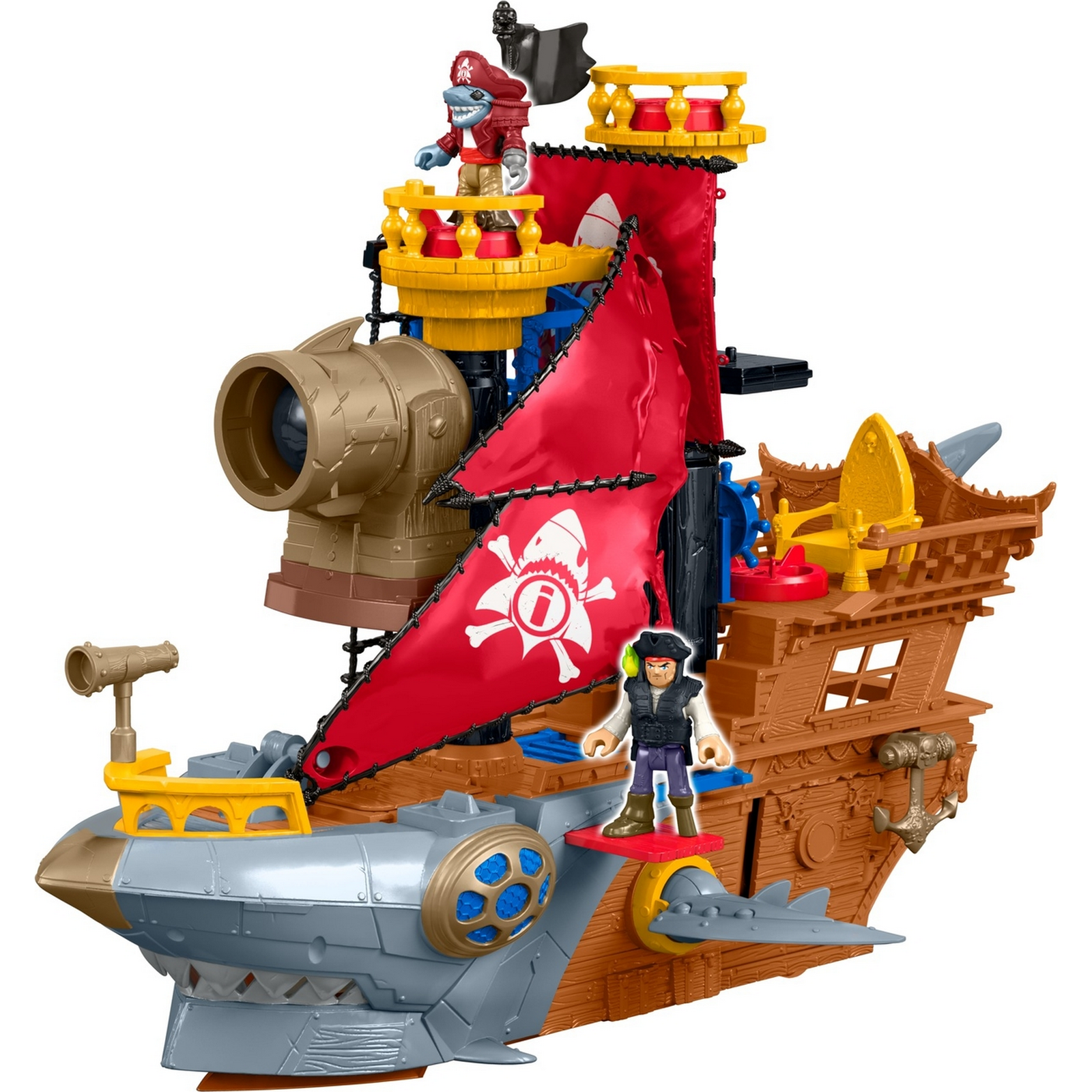 Набор игровой IMAGINEXT Пиратский корабль Акула DHH61 - фото 5