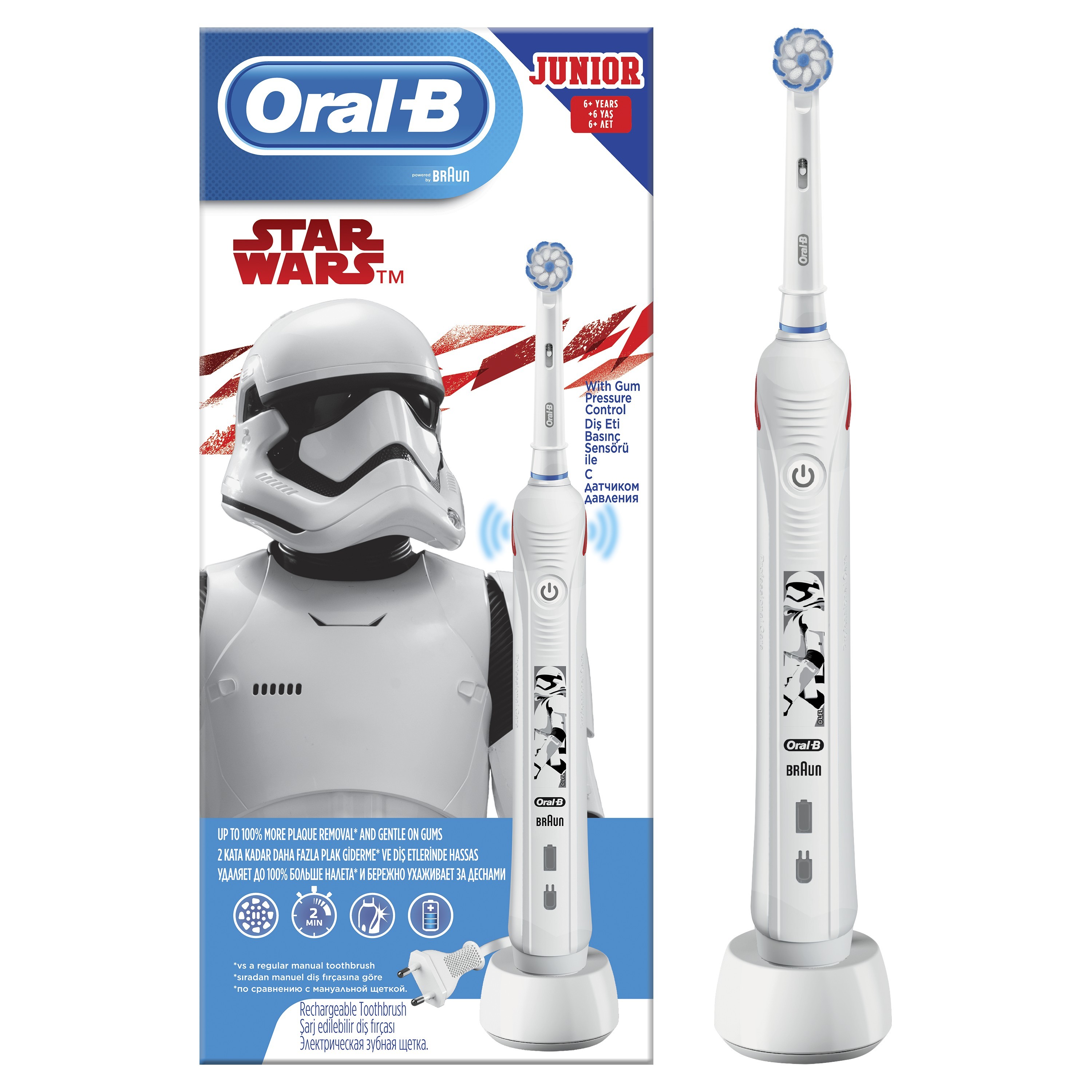 Зубная щетка Oral-B Junior Pro 2 с 6лет 80324589 - фото 3