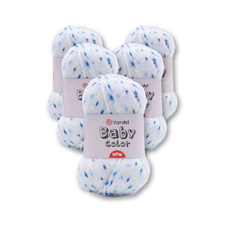 Пряжа для вязания YarnArt Baby color 50гр 150м акрил мягкая приятная 5 мотков 210 принт