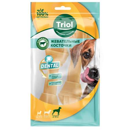 Лакомство для собак Triol Dental Косточки жевательные узловые 15см 10шт
