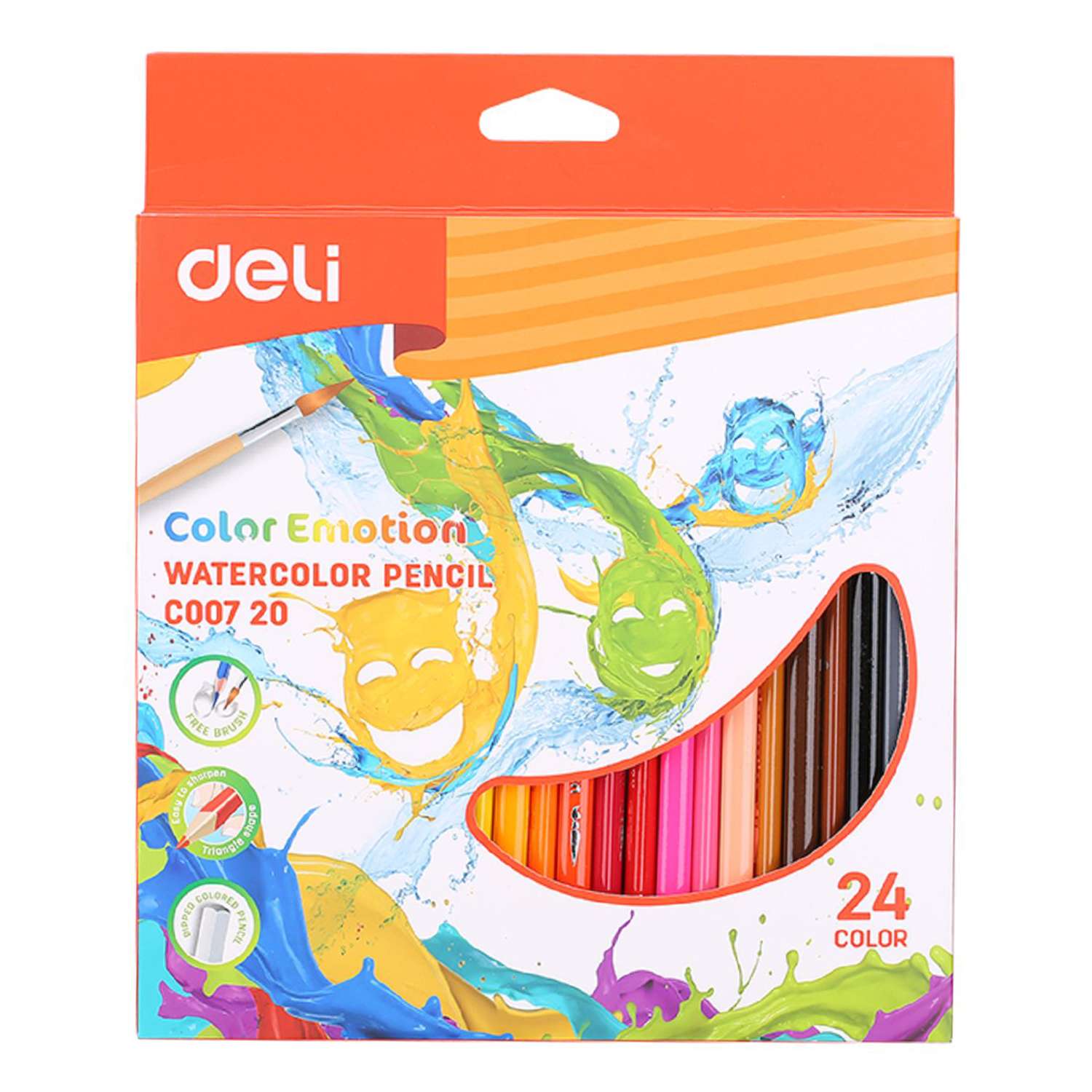 Карандаши цветные Deli Color Emotion 24цвета 1028853 - фото 1