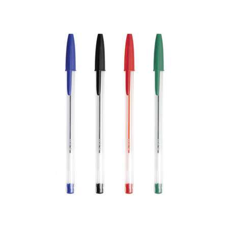 Ручки шариковые Silwerhof 1 синяя 1 черная 1 красная 1 зеленая