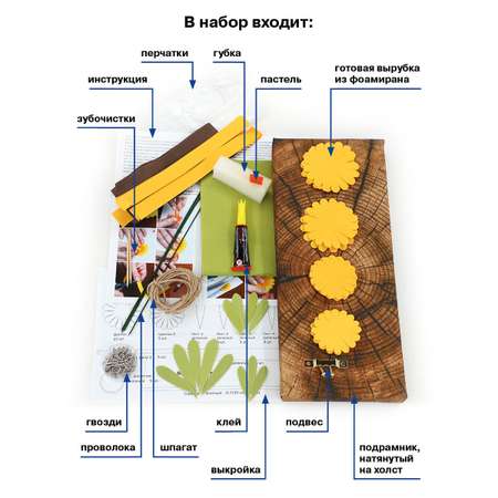 Набор для творчества Волшебная мастерская Ноготки картина