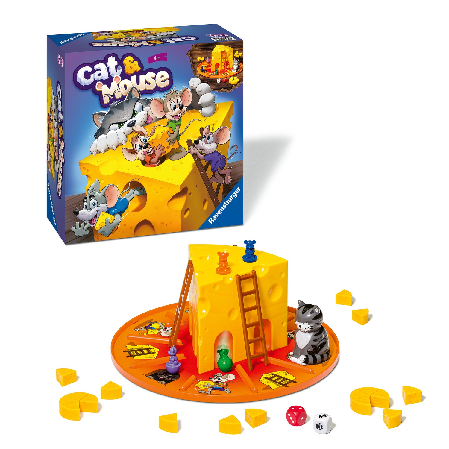 Игра настольная Ravensburger Cat and Mouse Кошки Мышки 24563 купить по цене  999 ₽ в интернет-магазине Детский мир