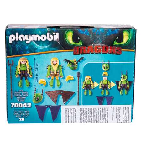 Конструктор Playmobil Dragons Забияка и Задирака 70042pm