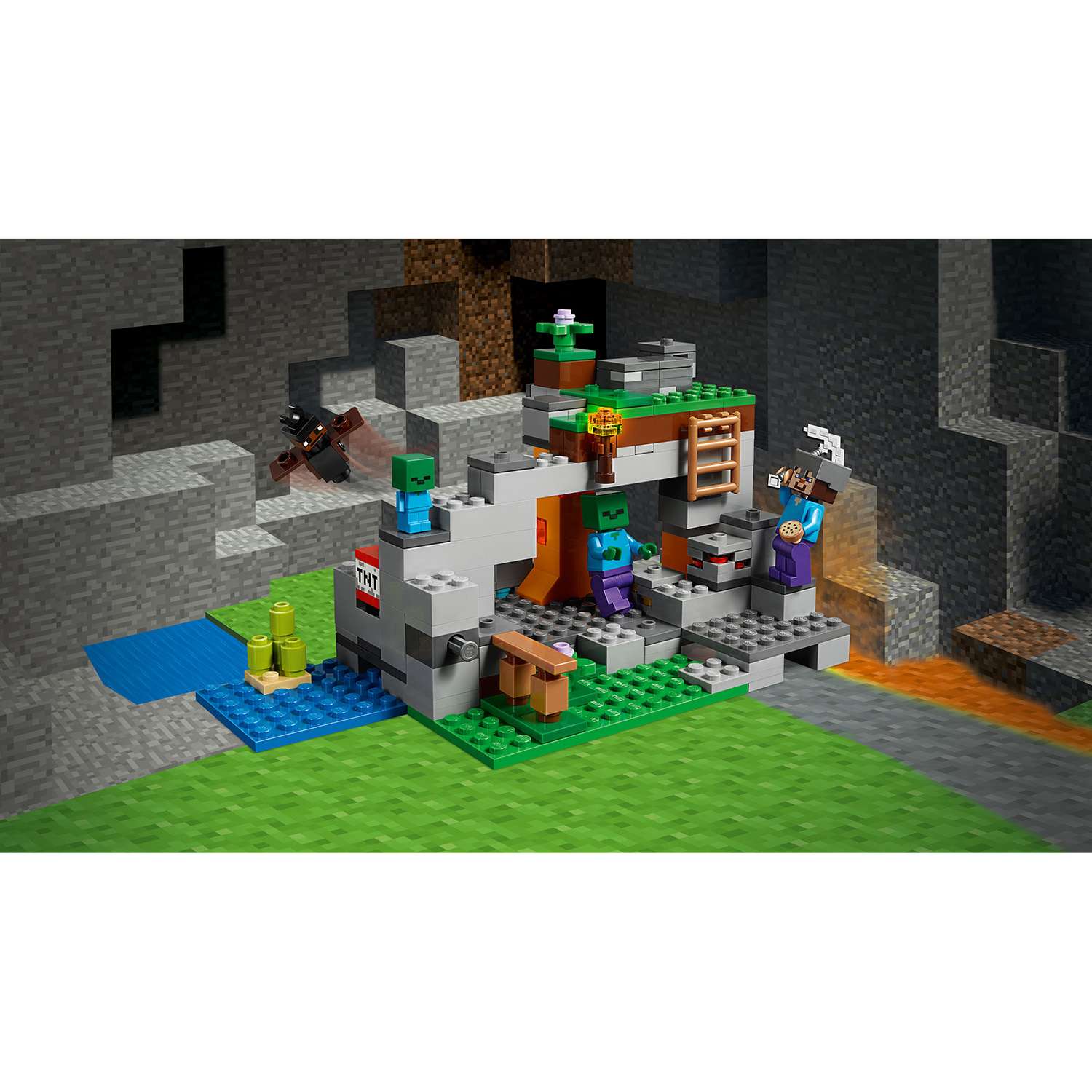 Конструктор LEGO Minecraft Пещера зомби 21141 - фото 4