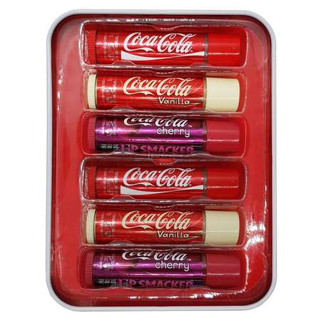 Набор бальзамов для губ Lip Smacker Coca-Cola Annual Tin-Pixel 6шт E88871