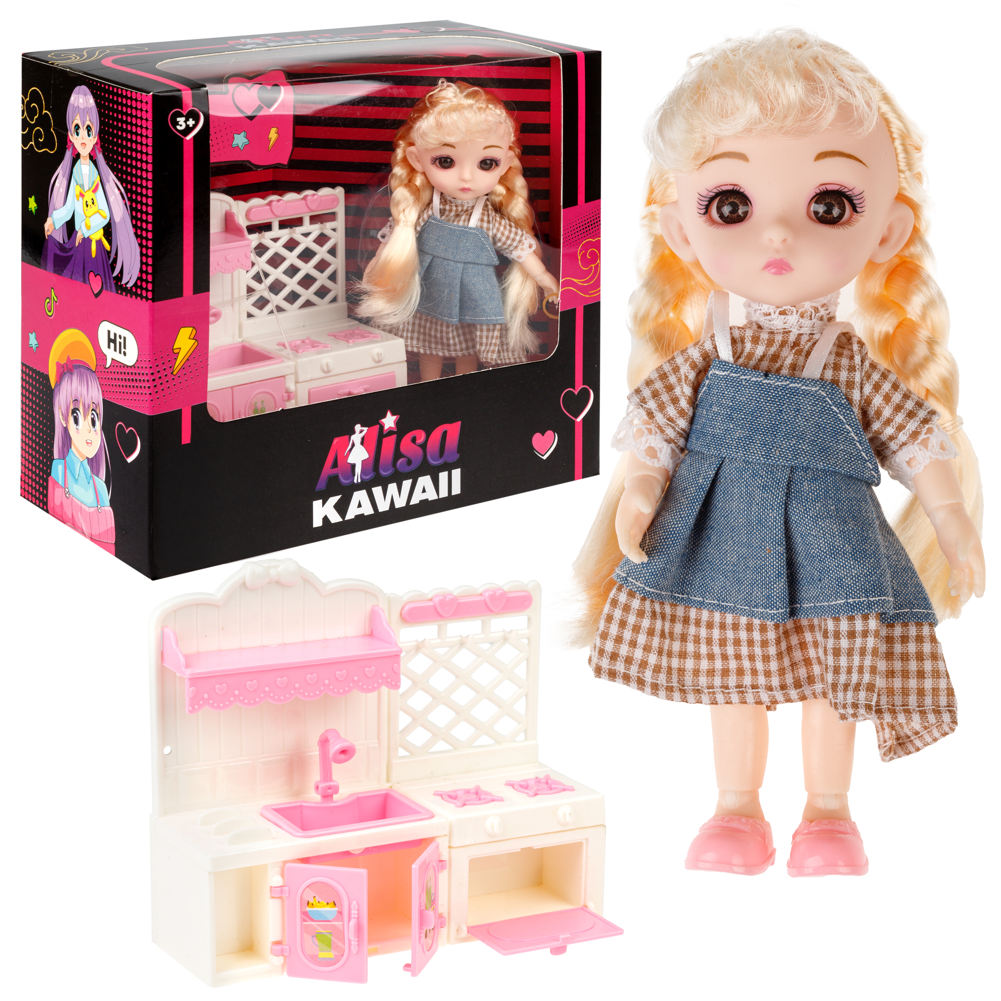 Игровой набор 1TOY Alisa Kawaii mini Кухня Т24362 - фото 5