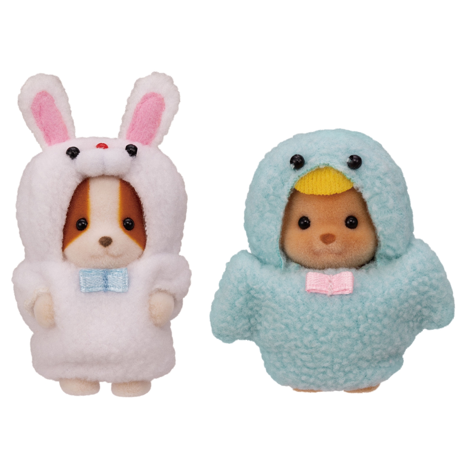 Набор игровой Sylvanian Families Малыши в костюмчиках Кролик и Птичка 5594  купить по цене 999 ₽ в интернет-магазине Детский мир