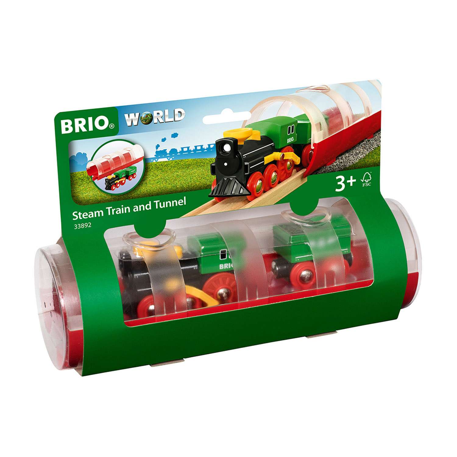 Игровой набор BRIO Паровоз и туннель 3 элемента - фото 2