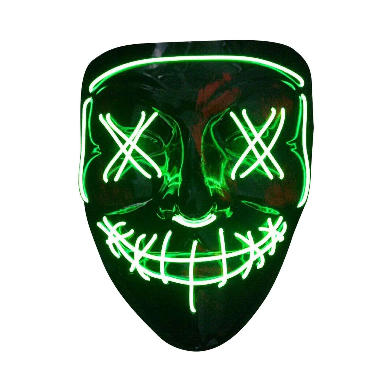 Неоновая маска Судная ночь Uniglodis зеленый 05405921 - фото 1