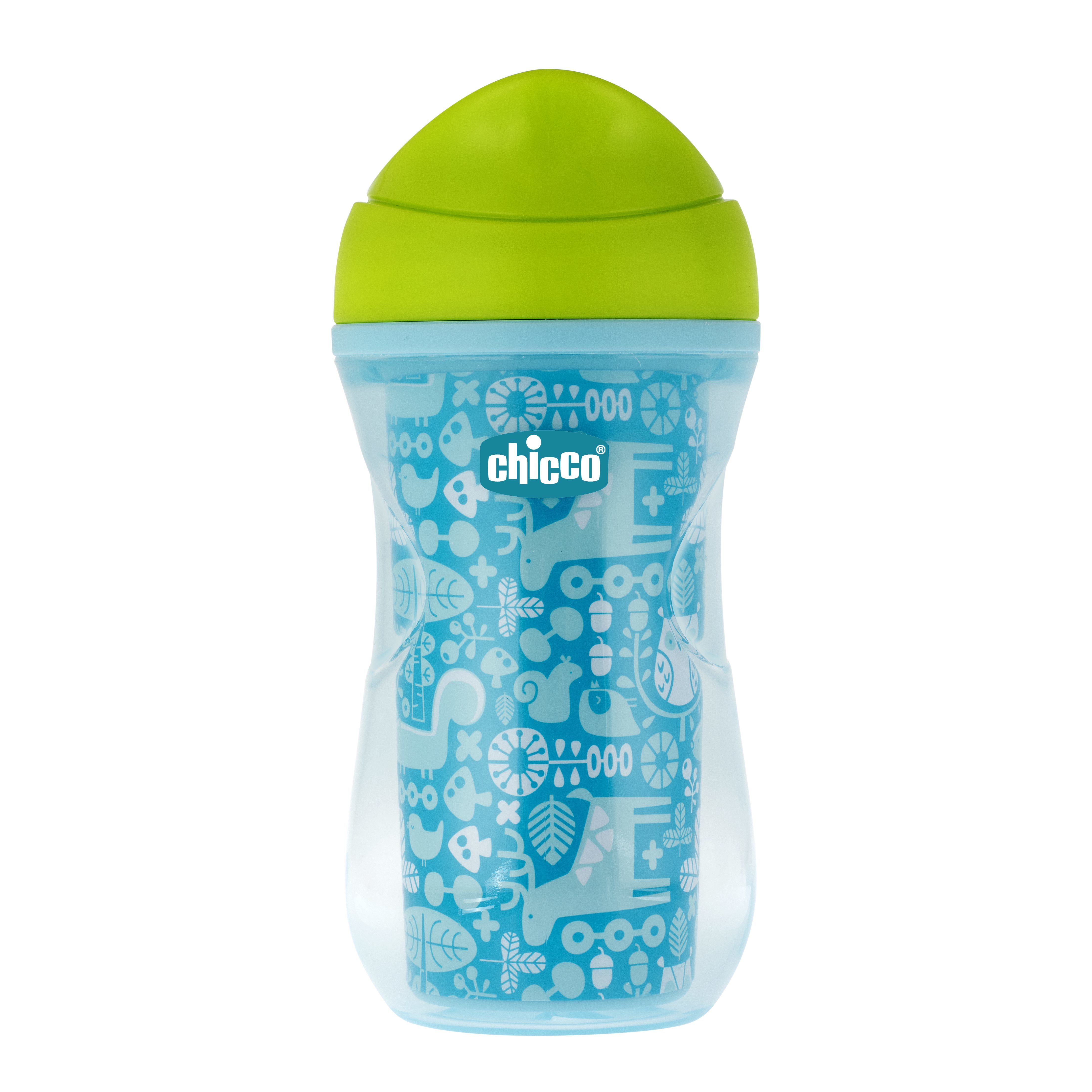 Поильник Chicco Active Cup Осьминог носик ободок 266мл с 14месяцев 340624232 - фото 1